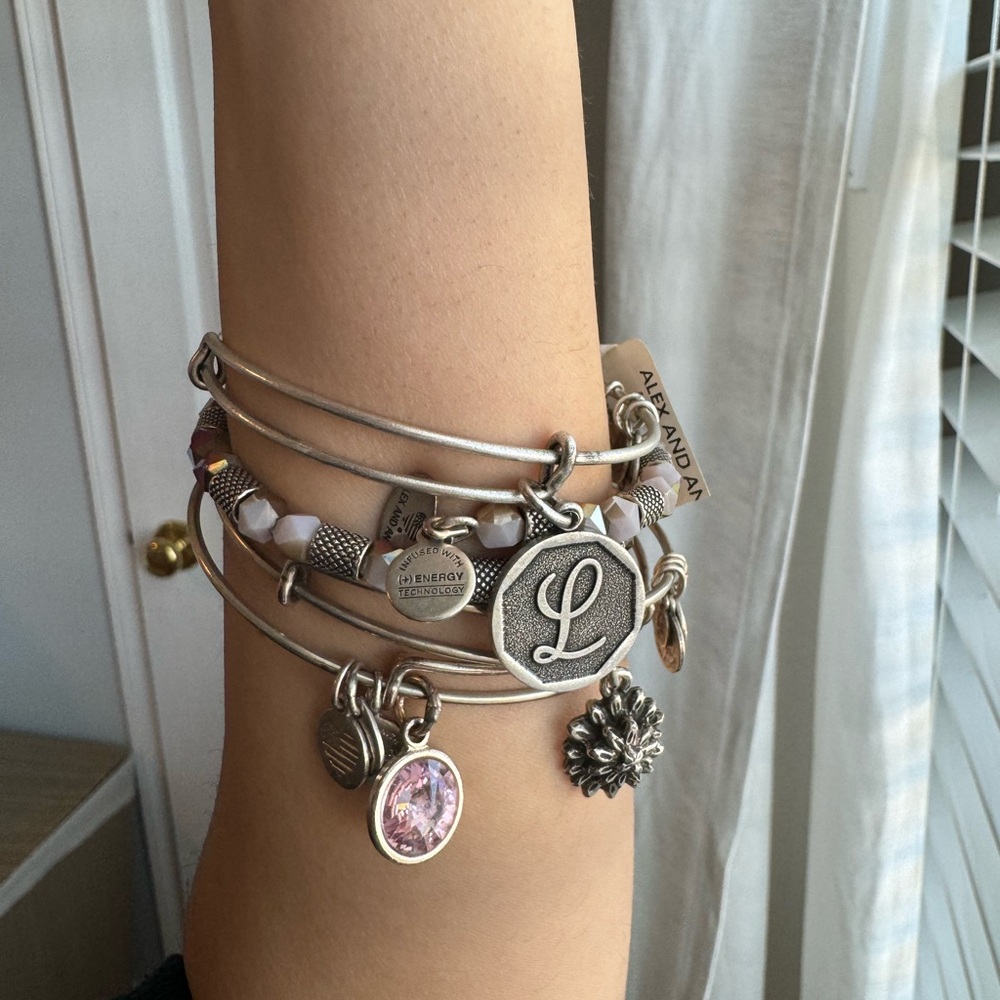 Letter A Alex and Ani Bracelet - Picture 2 of 4